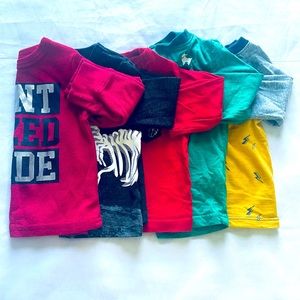 Bundle of 5 long sleeve kids T-shirts size 18 months
